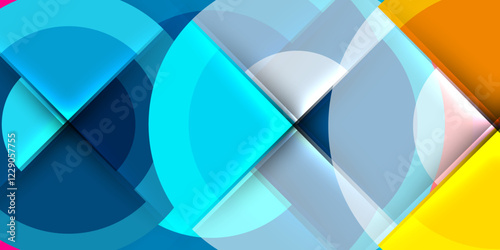 Target circle geometric abstract shapes. Vector Illustration For Wallpaper, Banner, Background, Card, Book Illustration, landing page