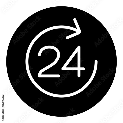 24 Hour Deals glyph icon