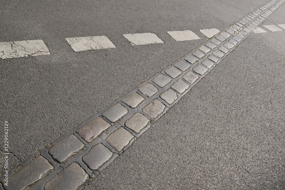 Fototapeta premium Former course of the Berlin Wall, Potsdamer Platz, Berlin, Germany, Europe