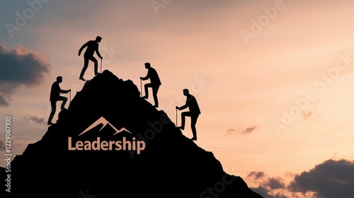 Climbing the mountain of leadership professionals ascend to skill development and innovation