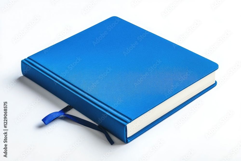 High Detail Image of Blue Closed Notebook Mockup Isolated on Black High Detail Image of Blue Closed Notebook Mockup Isolated on Black