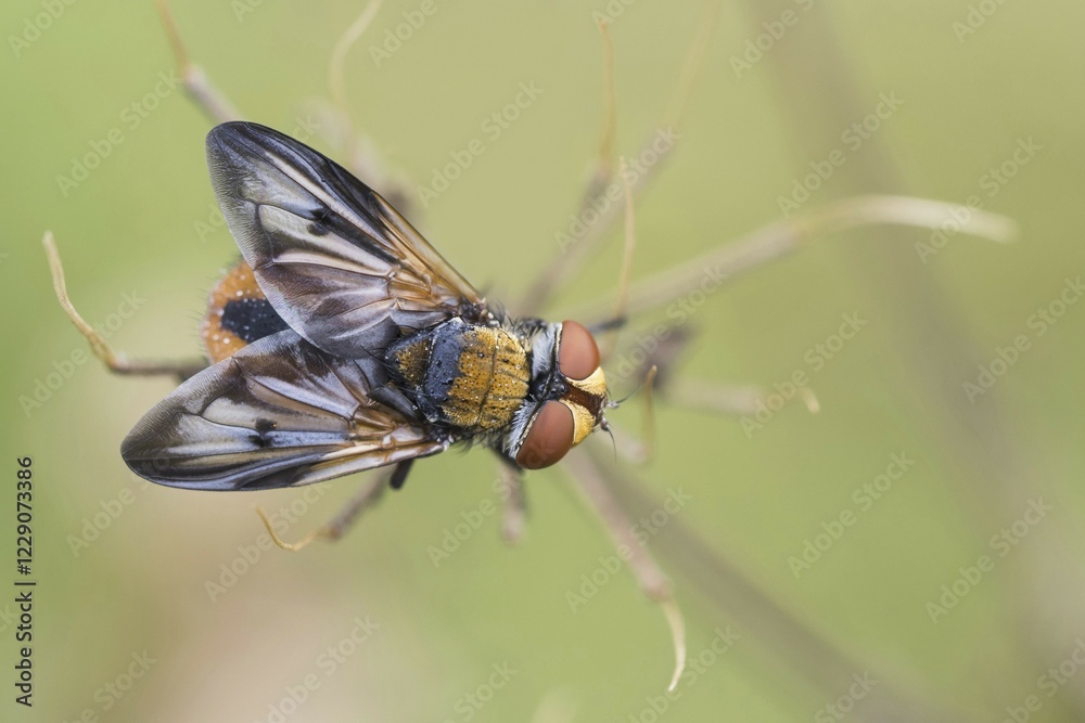 Phasia aurigera (Phasia aurigera), Hesse, Germany, Europe Phasia aurigera (Phasia aurigera), Hesse, Germany, Europe
