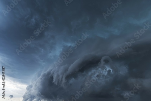 Looming thunderclouds, Bavaria, Germany, Europe