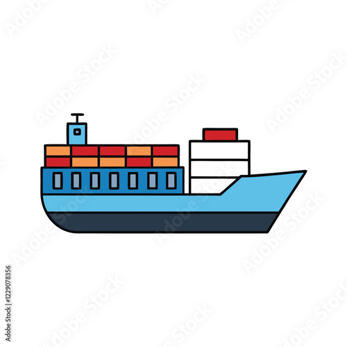 illustration of a ship