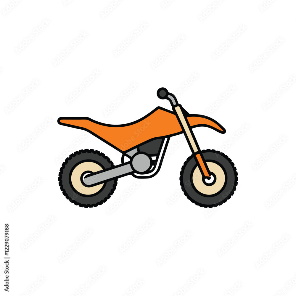 Fototapeta premium motorcycle on a white background