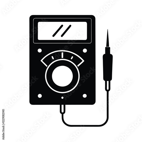digital multimeter isolated on white
