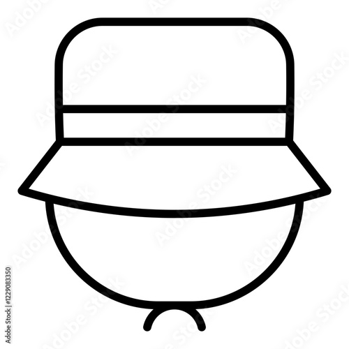 Hat filled line icon