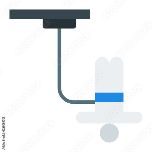 Bungee jumping flat icon