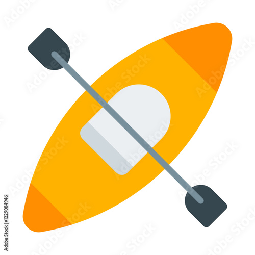 Kayak flat icon
