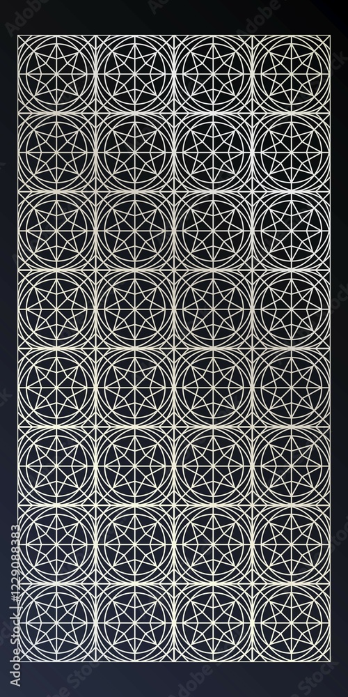 Arabic inspired decorative background, laser cut vector template Arabic inspired decorative background, laser cut vector template