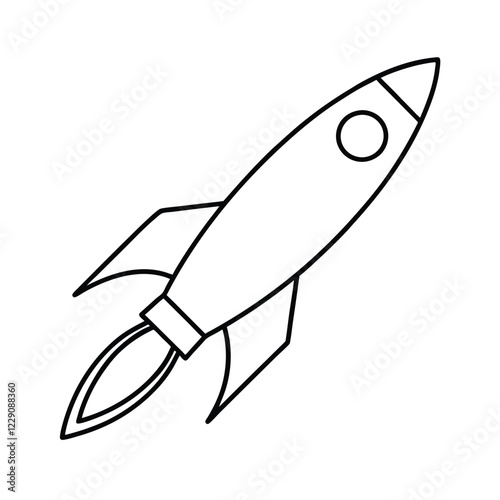 rocket isolated on white background