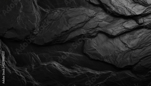 Dark Grey Black Slate Stone Texture Background Wallpaper Image photo