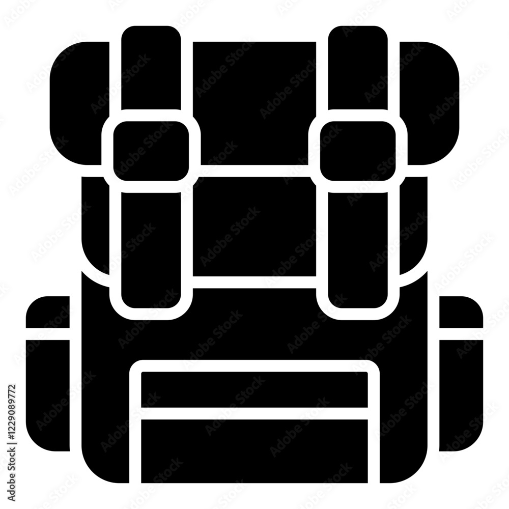 Backpack glyph icon Backpack glyph icon