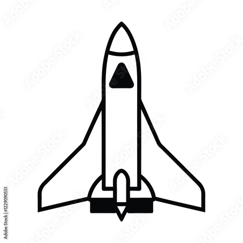 rocket isolated on white background