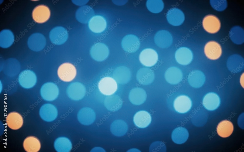 Defocused Abstract Blue Lights Background with Bokeh Lights for a Dreamy Effect Defocused Abstract Blue Lights Background with Bokeh Lights for a Dreamy Effect
