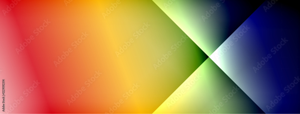 Colorful gradient with lines made of shadow and light. Creative background