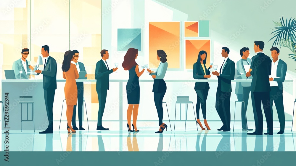 small business owners networking at an event, connecting with local and industry peers, exchanging ideas and building professional relationships. small business owners networking at an event, connecting with local and industry peers, exchanging ideas and building professional relationships.