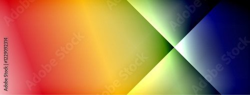 Colorful gradient with lines made of shadow and light. Creative background