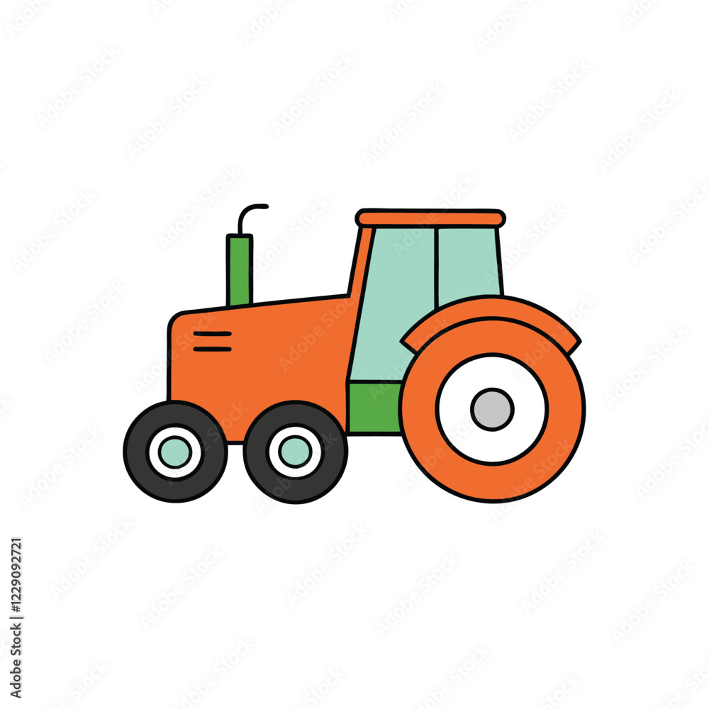 tractor isolated on white background tractor isolated on white background