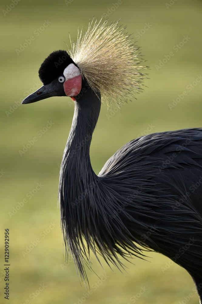 Obraz premium Crowned Crane (Balearica pavonina), captive