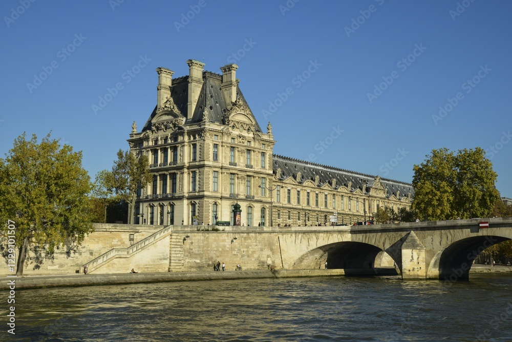 Hotel de Ville, town hall, river Seine, Paris, France, Europe Hotel de Ville, town hall, river Seine, Paris, France, Europe