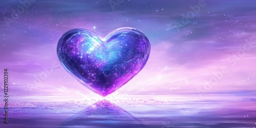 Celestial Heart A Stunning Depiction Cosmic Love Serenity