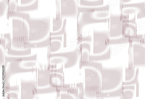 Monochrome Metaverse Striped Seamless Texture in Mocha Mousse Tones on White.. For Mobile Apps, Wall Art, Wallpaper, Wall Panel, Fabric, Poster, Interior Decor. 