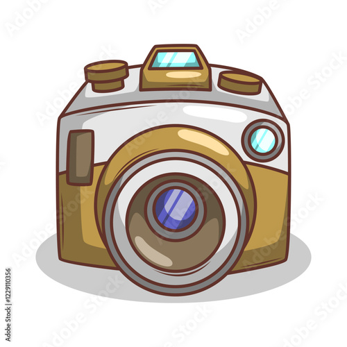 retro film cartoon camera illustration