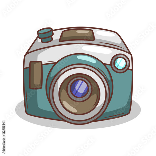 retro film cartoon camera illustration