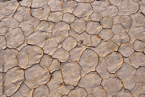 Broken surface of a salt and clay pan or playa, Tassili n´ Ajjer, Algeria, Sahara desert, North Africa, Africa photo