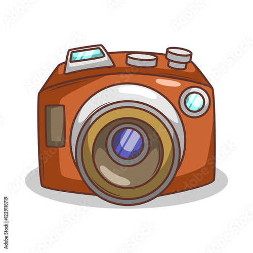 retro film cartoon camera illustration