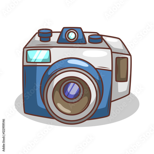 retro film cartoon camera illustration