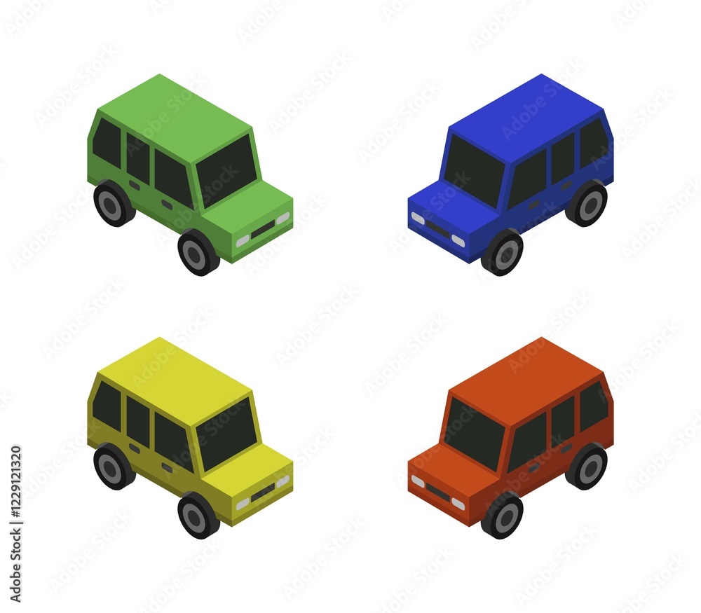 Car icon illustrated in vector on white background