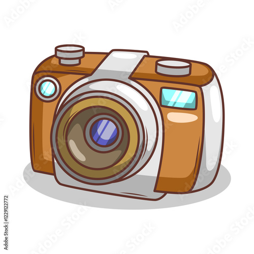 retro film cartoon camera illustration