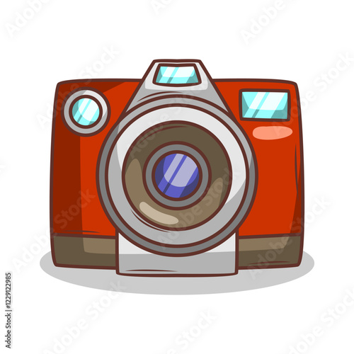retro film cartoon camera illustration