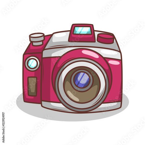 retro film cartoon camera illustration