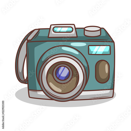 retro film cartoon camera illustration