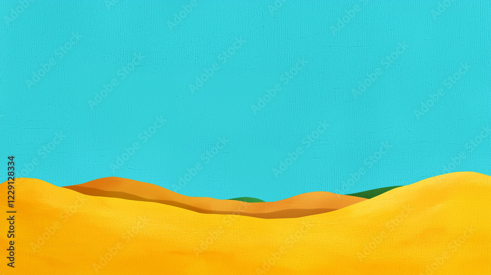Fotografie Desert Hills Minimalist Landscape