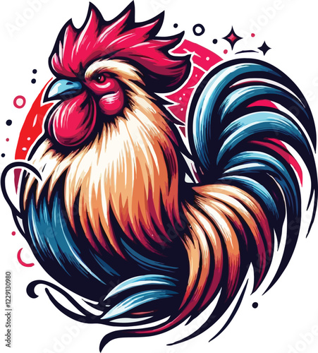 Colorfull Chaken Logo Design