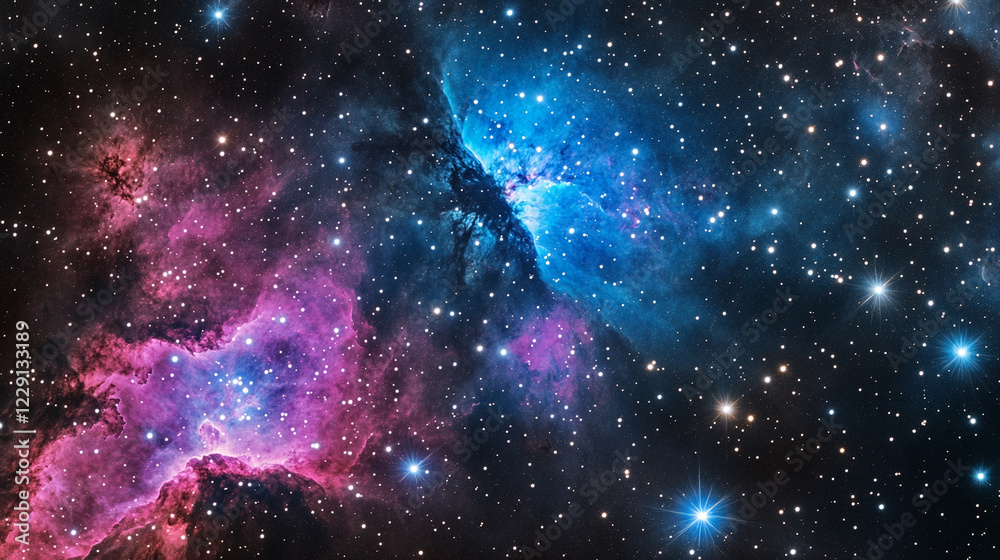 Obraz premium Perfect for Digital Creations A Deep Black Space Background With Scattered Star 0 - A Stunning Background for Digital an