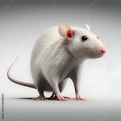 Experiments with laboratory rats (Rattus norvegicus forma domestica), AI generated photo