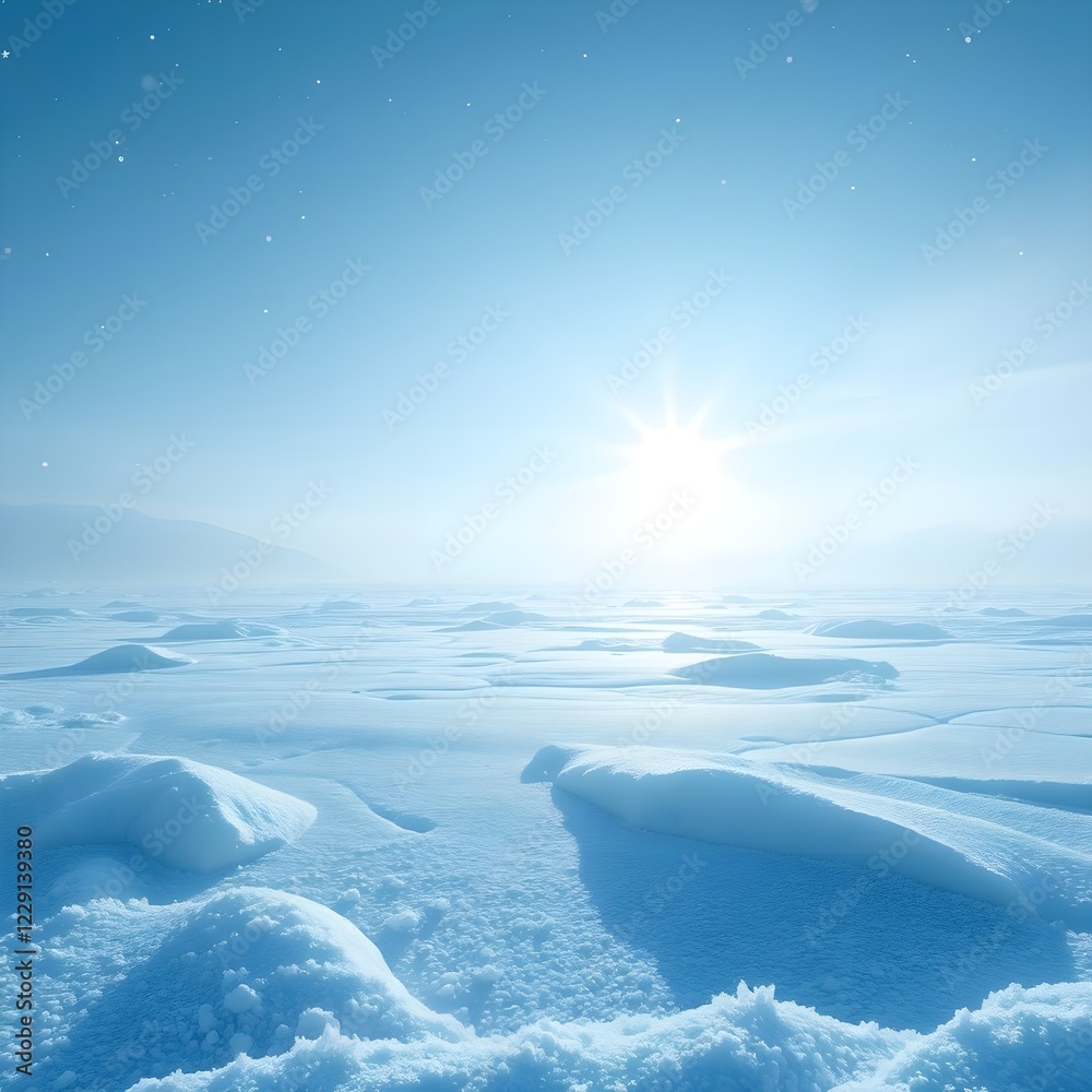 Fototapeta premium landscape with snow