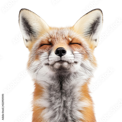Smiling Fox Close-Up with Happy Expression