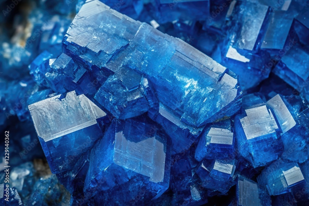 A close-up shot of a pile of blue crystals sitting on a table, perfect for use in still life or science illustrations A close-up shot of a pile of blue crystals sitting on a table, perfect for use in still life or science illustrations