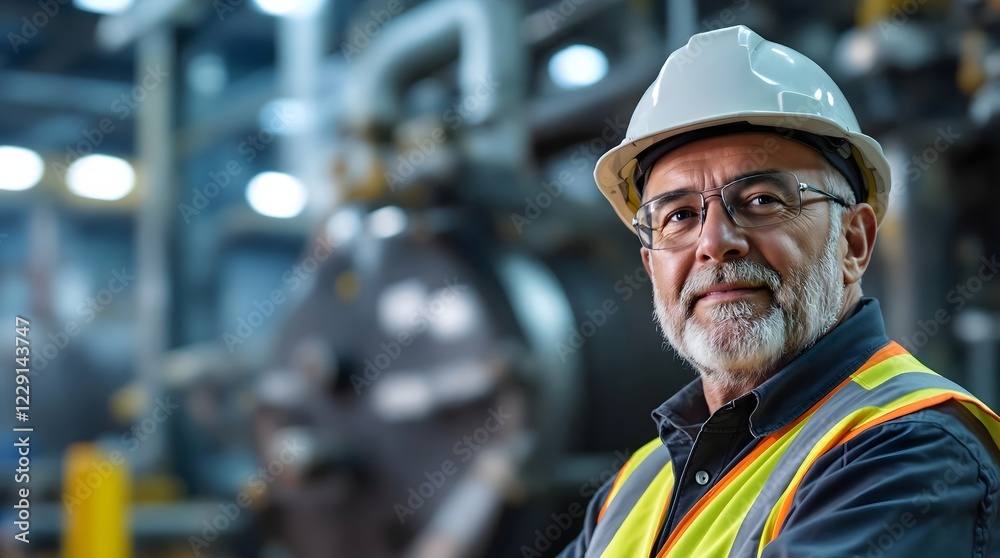 Experienced Boilermaker Inspecting a Large Boiler System (Industry) Experienced Boilermaker Inspecting a Large Boiler System (Industry)