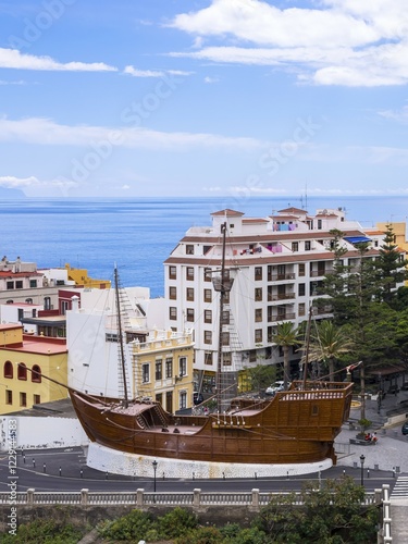 Maritime Museum with a replica of Christopher Columbus' ship Santa Maria, Santa Cruz de La Palma, La Palma, Canary Islands, Spain, Europe photo