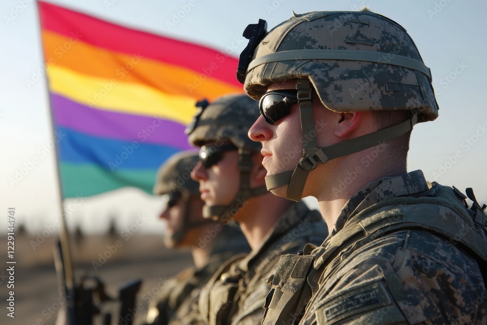 Fototapeta premium Military soldiers portrait