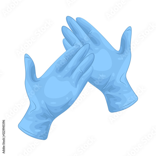 Illustration of medical gloves 