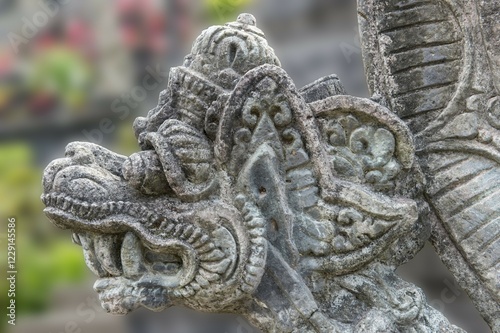 Sculpture, Pura Besakih Temple complex, Bali, Indonesia, Asia photo