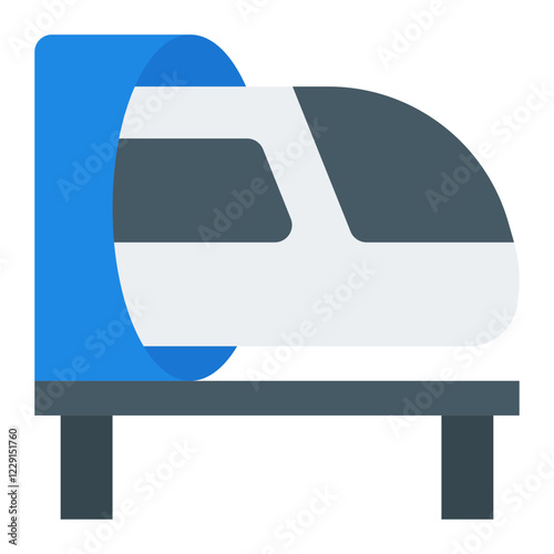 Hyperloop flat icon